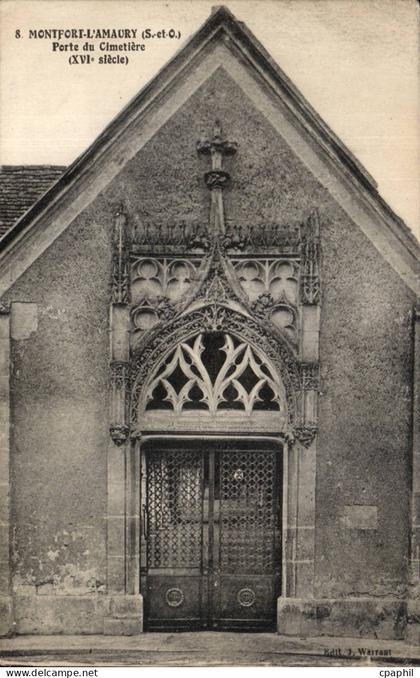 CPA Montfort l'amaury Porte du cimetiere