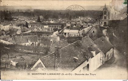 Montfort L'Amaury - Descente des Tours - CPA