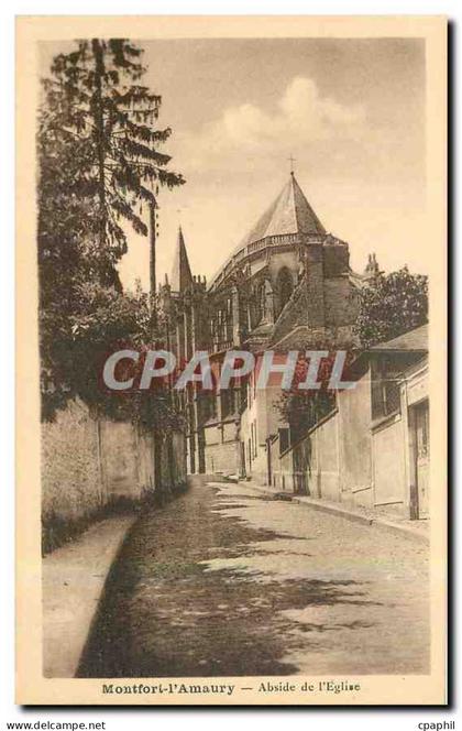 CPA Montfort l'Amaury Abside de l'Eglise