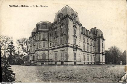 CPA Montfort le Rotrou Le Chateau