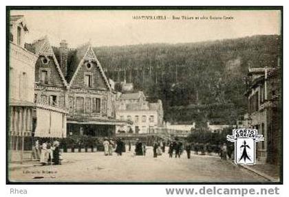 76 Montivilliers - MONTIVILLIERS - Rue Thiers et Côte Sainte-Croix - cpa