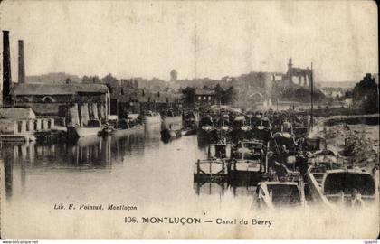Montlucon CPA Canal du Berry