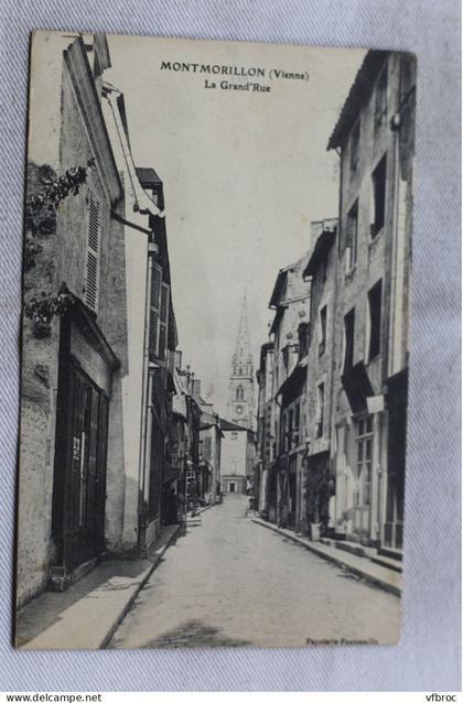 Cpa 1910, Montmorillon, la Grand' rue, Vienne 86