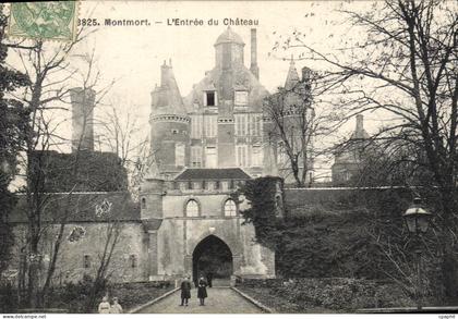 CPA Montmort L'Entree du Chateau
