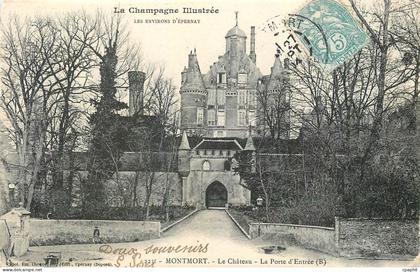 CPA Montmort Le Chateau La Porte d'Entree