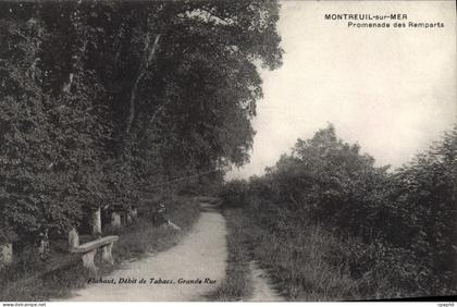 CPA Montreuil sur Mer Promenade des Remparts