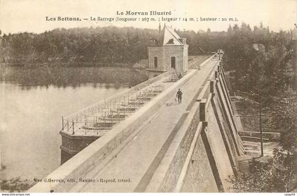 CPA Les Settons Le Barrage