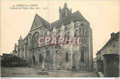 CPA Moret sur Loing L'Abside de l'Eglise