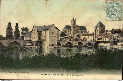 CPA Moret sur Loing Vue d ensemble