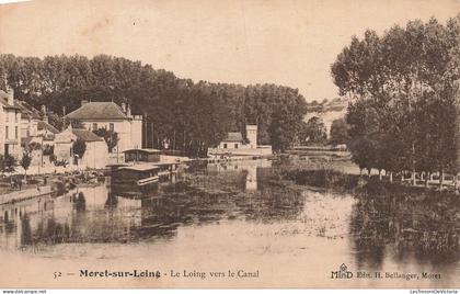 FRANCE - 77 - MORET SUR LOING - Le Loing vers le Canal