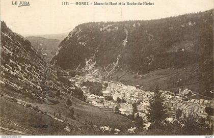 CPA Le Jura Morez Morez le Haut et la Roche du Becher