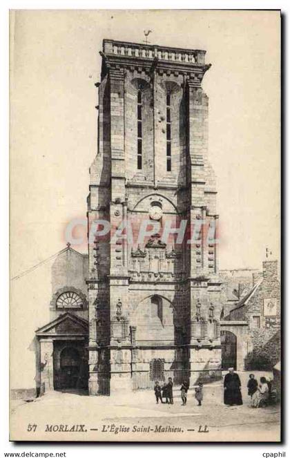 CPA Morlaix l'Eglise Saint Mathieu