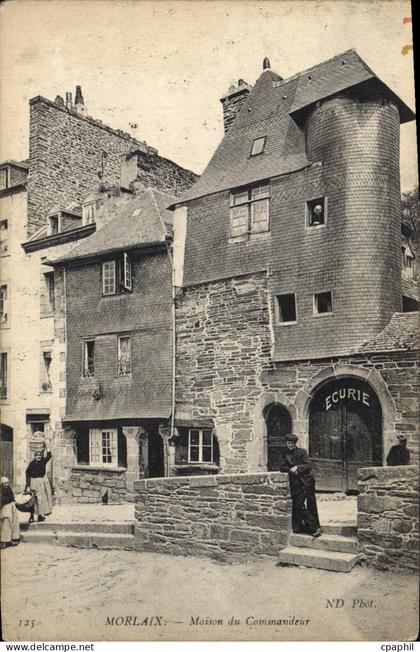 CPA Morlaix Maison du Commandeur