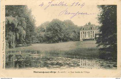 Carte Postale Ancienne - 91 - Morsang sur Orge - Les bords de l'Orge - Précurseur - CPA - Oblitération de 1904 - Voir Sc