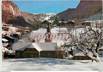 CPM Morzine Hte Savoie L'Eglise de Morzine Les Hauts Forts