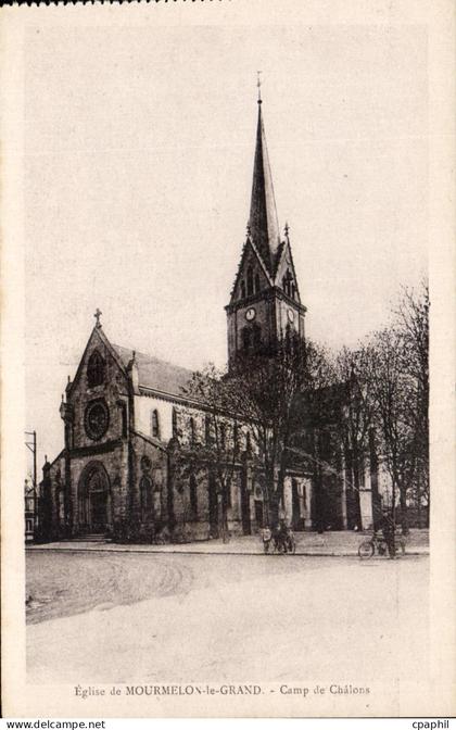 CPA Eglise de Mourmelon le Grand Camp de Chalons