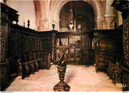 23 - Moutier d'Ahun - intérieur de l'Eglise - Boiseries et stalles du 17e sicèle - Art Religieux - CPM - Voir Scans Rect
