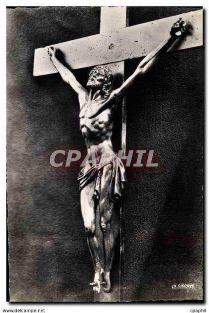 CPM Moutier d'Ahun Creuse Le Christ en buis XVII s