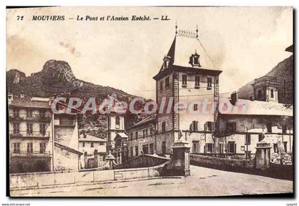 CPA Moutiers le pont et l'ancien Eveche