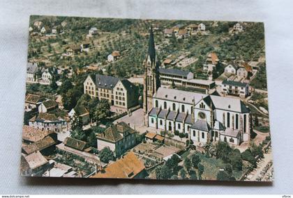 Cpm, Mutzig, l'église et les écoles, Bas Rhin 67