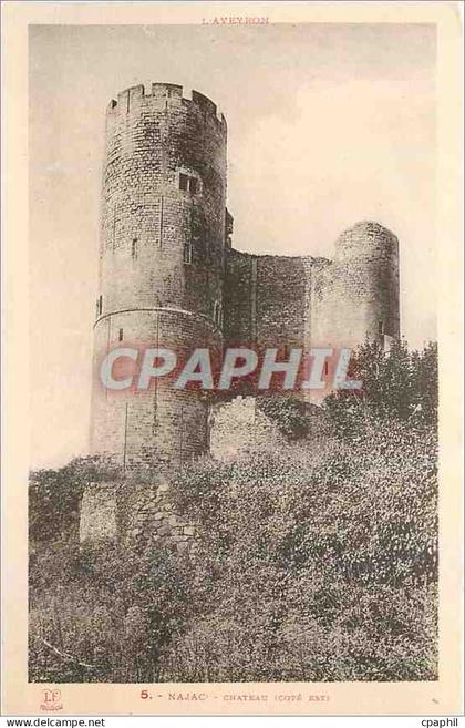 CPA Najac Chateau Cote Est