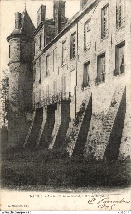 CPA Nangis Ancien chateau feodal siecle