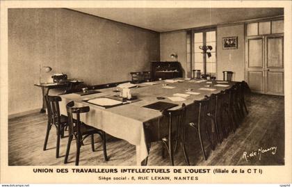 CPA Nantes Union des travailleurs intellectuels de l'ouest CTI Rue Lelain Nantes