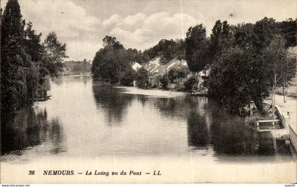 CPA Nemours Le Loing Vu du Pont