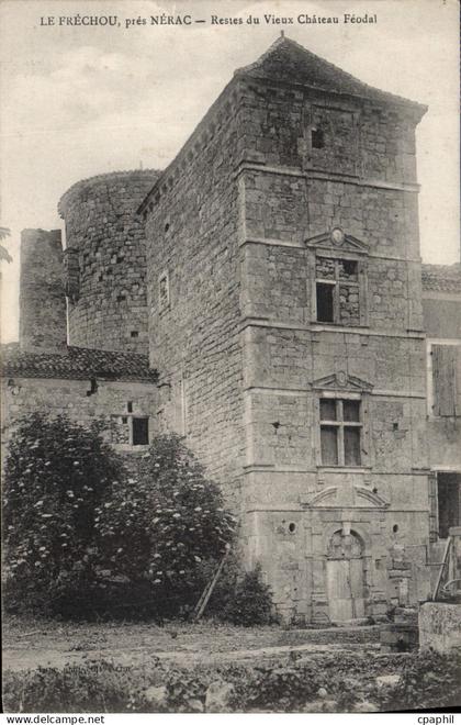 CPA Le Frechou Nerac Restes Du Vieux Chateau Feodal