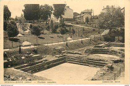 CPA Neris les Bains Allier Piscines Romaines