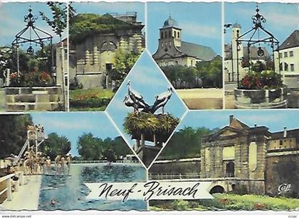 CPM Neuf-Brisach vues multiples - Cigognes