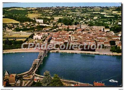 CPSM Neuville sur Saone Rhone Vue generale aerienne
