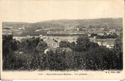 Neuville sur Saone CPA Vue generale
