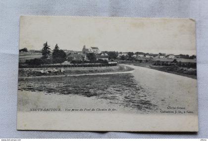 Neuvy Sautour, vue prise du pont du chemin de fer, Yonne 89