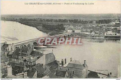 CPA La Charite sur Loire Nievre Pont et Faubourg de Loire
