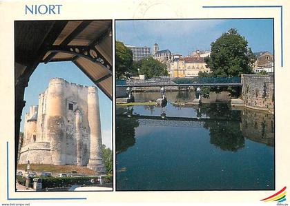 Carte Postale - 79 - Niort - Multivues - Flamme Postale de  Niort - CPM - Voir Scans Recto-Verso - Poscard - Carta Posta