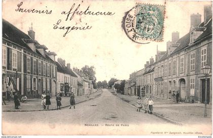 CPA Carte Postale France-Noailles- route de Paris animée1903 VM46388