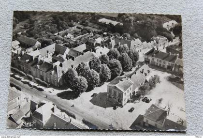Cpm 1968, Noailles, l'hôtel de ville, vue aérienne, Oise 60