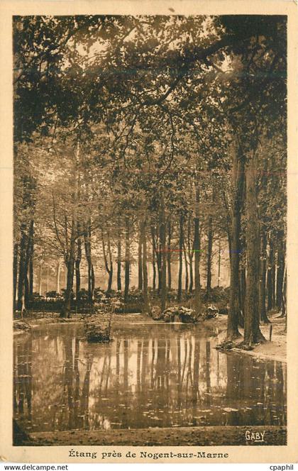 CPA Etang pres de Nogent-sur-Marne