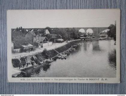 Cpa Nogent sur Marne(94) vue panoramique du viaduc de Nogent