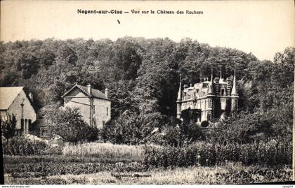 CPA Nogent Sur Oise Vue Sur Le Chateau Des Rochers