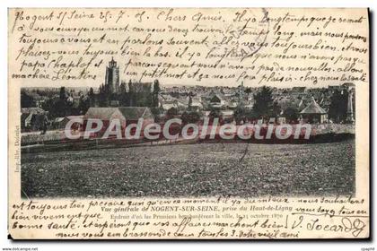 CPA Vue generale de Nogent sur Seine prise du Haut de Ligny