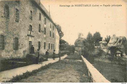 Carte Postale Ancienne - 42 - Noirétable - Hermitage de Noirétable - Façade principale - Animée - CPA - Voir Scans Recto