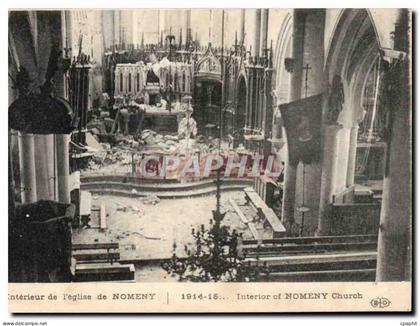 CPA Interieur de l'eglise de Nomeny Militaria
