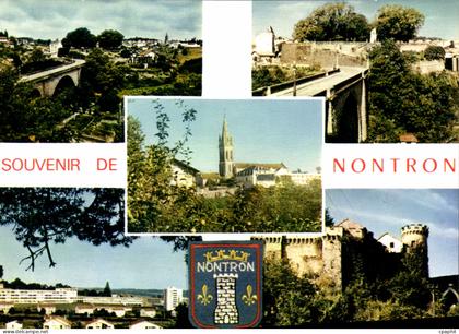 CPSM NONTRON lycée église viaduc