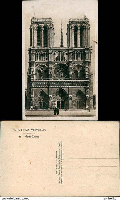 CPA Paris Kathedrale Notre-Dame 1930
