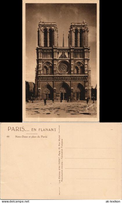 CPA Paris Kathedrale Notre-Dame Außenansicht Kirche 1930