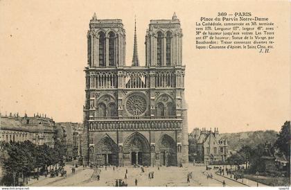 CPA Paris Place du Paris Notre Dame