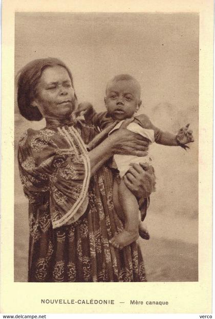 Carte POSTALE  Ancienne  de  NOUVELLE CALEDONIE - Mére Canaque