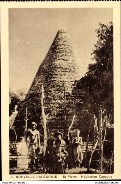 CPA St Pierre Neukaledonien, Habitation Canaque